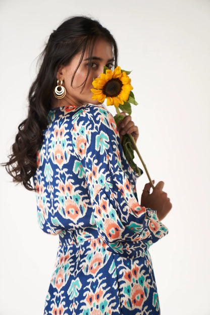 Azure Bemberg Satin Classic Shirt