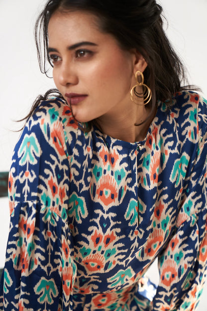 Azure Bemberg Satin Classic Shirt