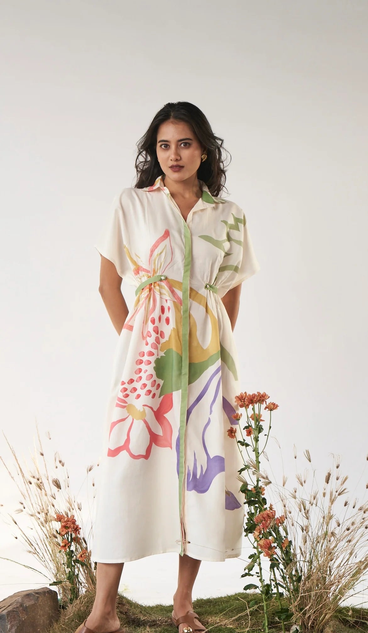 Floral Breeze Flowing Maxi Dress