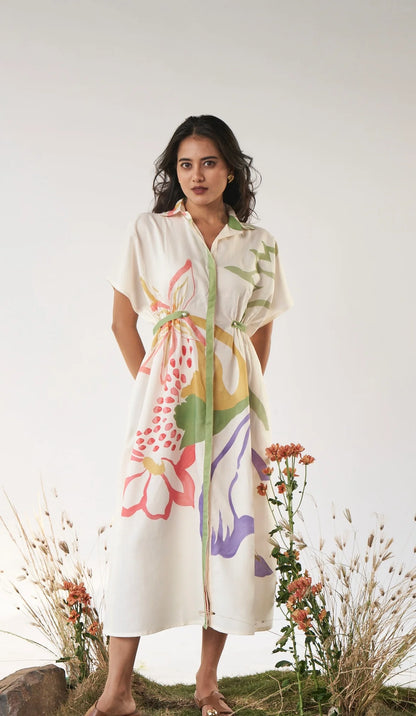 Floral Breeze Flowing Maxi Dress