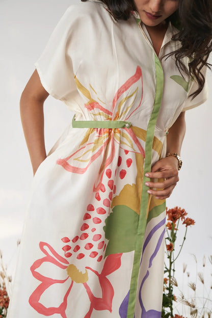 Floral Breeze Flowing Maxi Dress