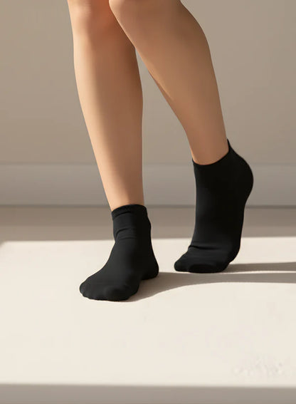 Classic Black Comfort Ankle Socks
