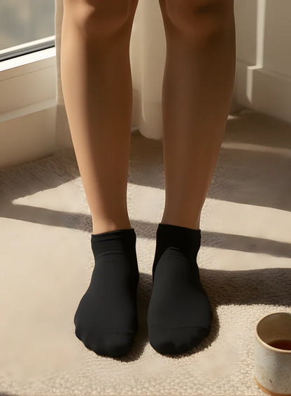 Classic Black Comfort Ankle Socks