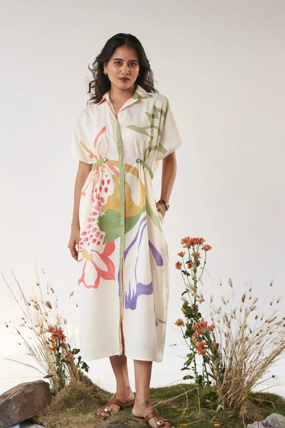 Floral Breeze Flowing Maxi Dress