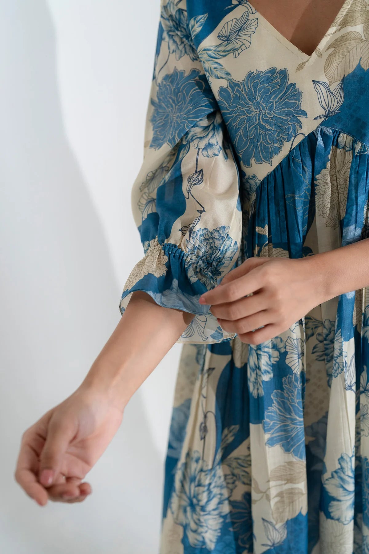 Tropical Escape Viscose Muslin Dress